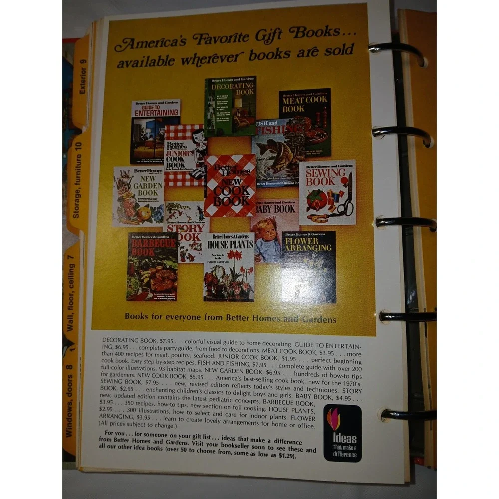 Vintage 1970 Better Homes and‎ Gardens Handyman's Book 3-Ring Binder Hardcover